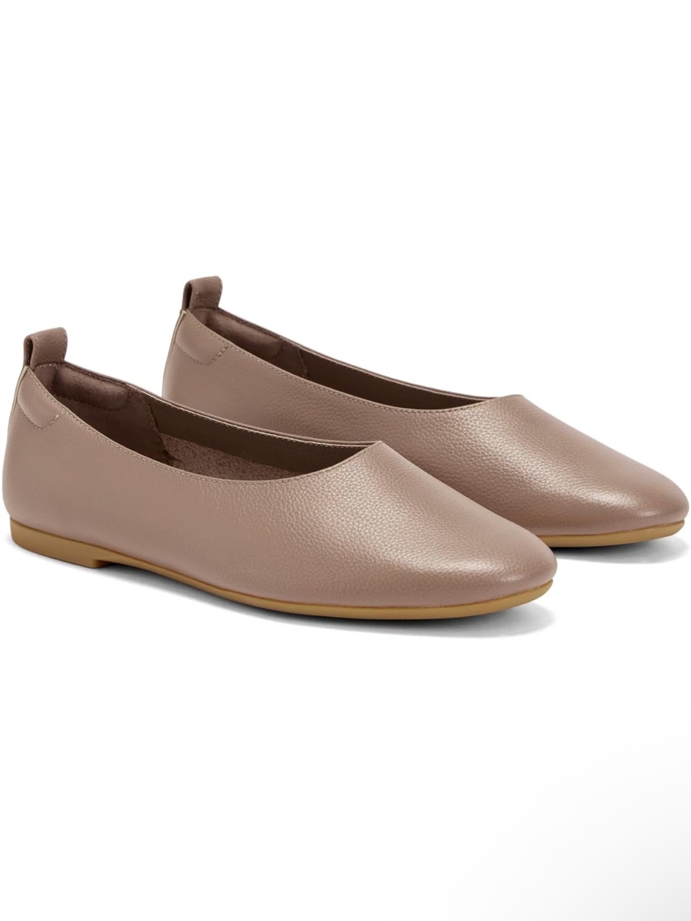 Everlane Women’s Taupe Ballet Flats – Classic Slip-On Comfort